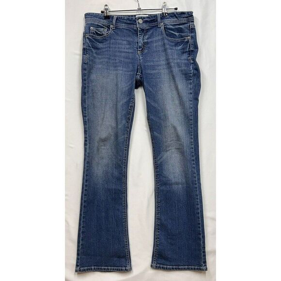 REBA Jeans Chelsea Boot A Zampa, Gamba In Denim, Taglia 4, Blu Indigo, Nuovi Con Etichetta
